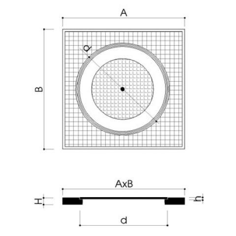 Bộ khung và nắp hố ga KVDNT-10